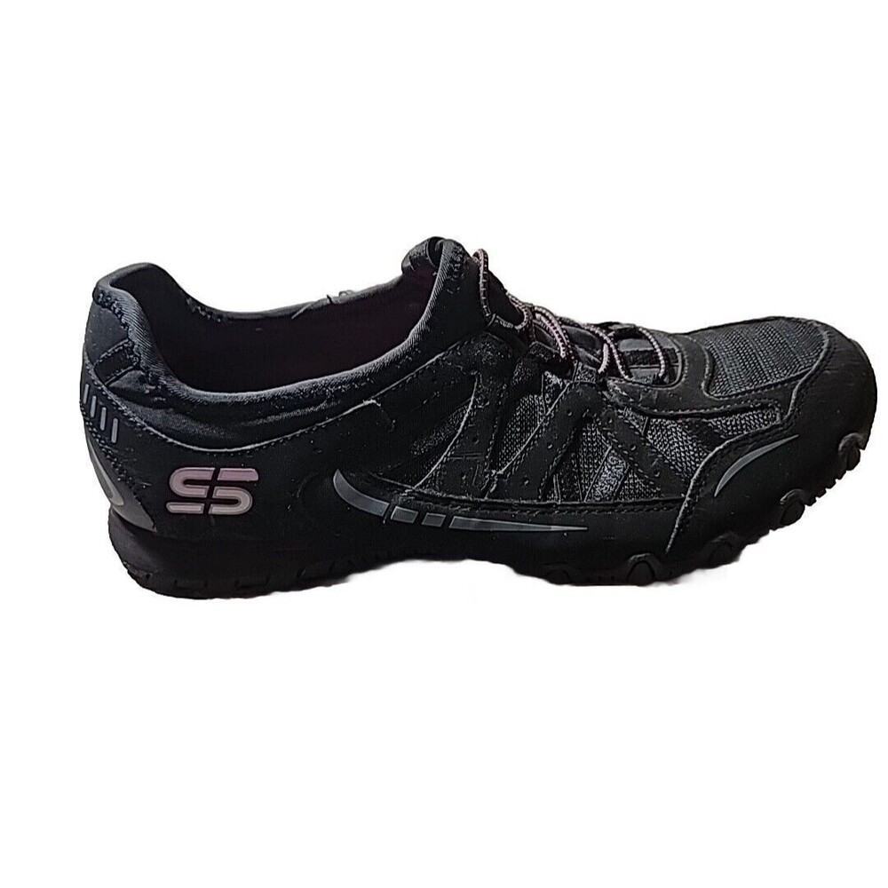 Skechers Women's Slip On Walking Shoes Comfort Sneakers Black